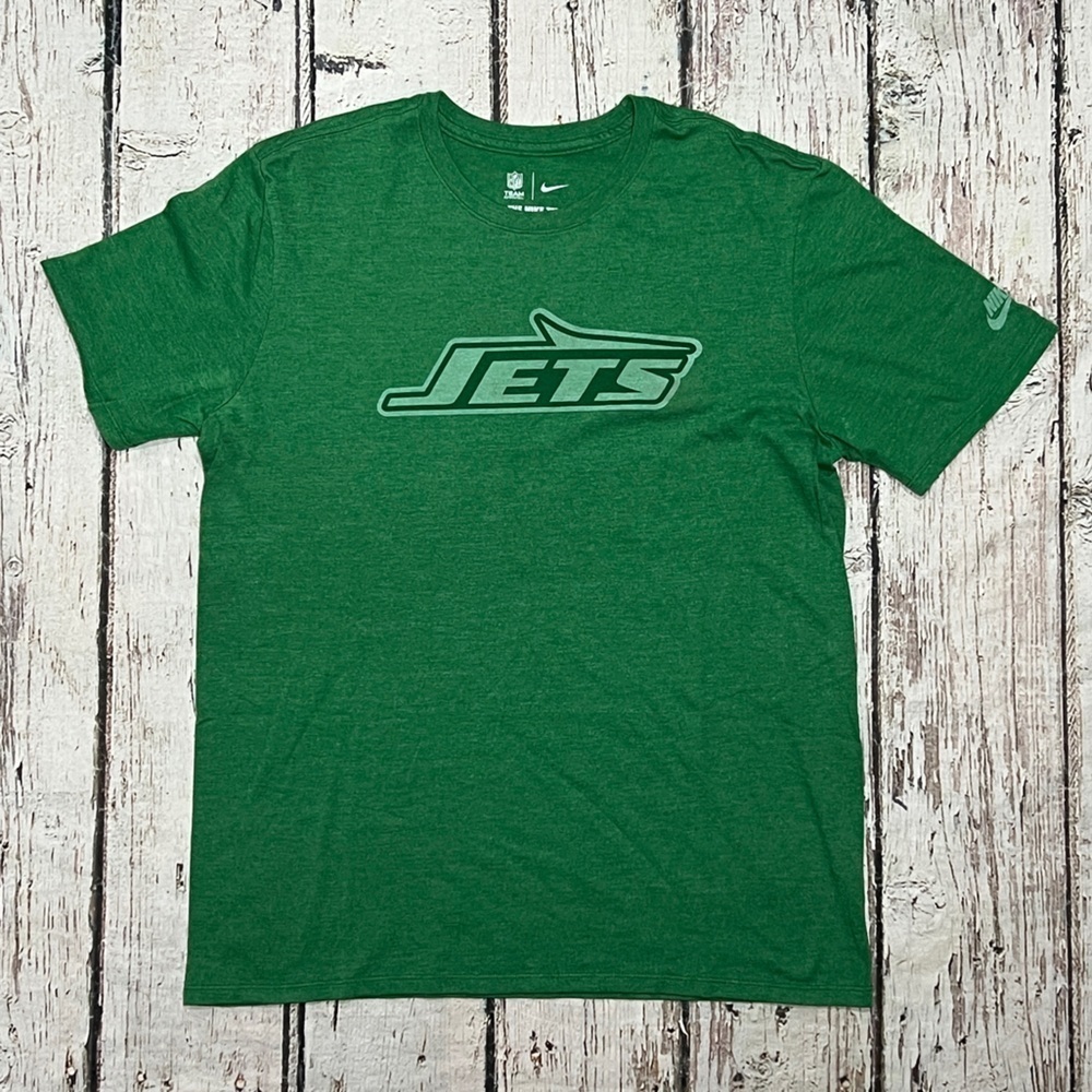 New York Jets The Nike Tee Athletic Sports NFL Football Crewneck Green Mens Tee